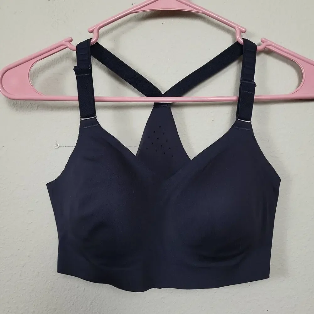 All In Motion Womens Black Adjustable Strap Racer Back Sports Bra Size Small - Picture 1 of 4